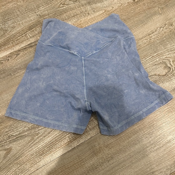 COPY - Aerie Purple Real Me Shortie Hi-Rise 3" Inseam Biker Shorts - Picture 2 of 2